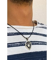 Savaş Sanatı Model Gümüş Erkek Kolye