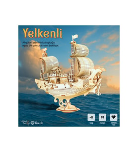 Japon Gemisi 3D Puzzle Ahşap Minyatür Maket Kiti DIY Kendin Yap