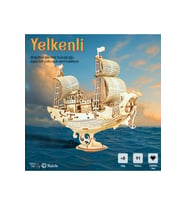Japon Gemisi 3D Puzzle Ahşap Minyatür Maket Kiti DIY Kendin Yap