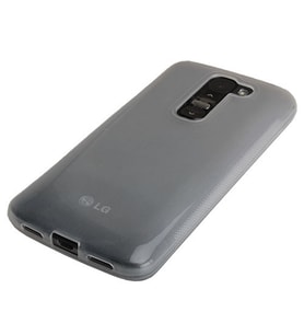 G2 Mini D610 ile Uyumlu Silikon Kılıf Şeffaf Beyaz Renk
