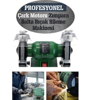 Turbo-3000 Çark Motoru Zimpara Balta Bıçak Bileme Makinesi Tas Motoru Taslama 150 Mm