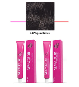 2 li Set Premium 4.0 Yoğun Kahve - Kalıcı Krem Saç Boyası 2 X 50 g Tüp