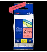 Tonersepeti Brother TZe-451 24mm Kırmızı üzerine Siyah Orjinal Etiket