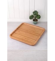 Balsa KR2525 Bambu Kare Tabak 25 Cm (KAHVE)