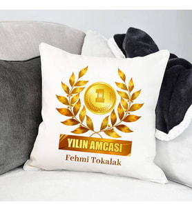 Kişiye Özel Yılın Amcası İsimli Yastık