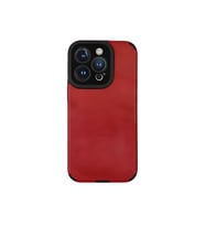 IPHONE 14 PRO UYUMLU LOOP DERİ SİLİKON KILIF (Kırmızı)