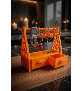 MYCRAFT3D Çekmeceli Takı Organizer Standı – Kolye, Küpe, Saat ve Yüzük Düzenleyici