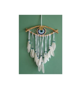 Kişiye Özel Rüya Kapanı Düş Kapanı Dream Catcher Göz Tasarımı - 36x53cm