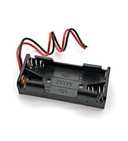 AAA Pil Kutusu Yuvası İnce Küçük Tip 2 Adet 1.5V Pil Toplam 3V Plasitk Pil Tutucu 14cm Kablo
