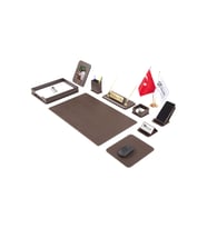 Dora Sümen Takımı 12 parça Kahverengi Full Set