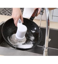 Magic Brush 5 in 1 Kablosuz Şarjlı Temizlik Fırçası Çok Amaçlı Döner Başlıklı Elektrikli Banyo, Mu