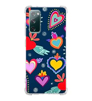 PrintiFy Samsung Galaxy S20 FE Uyumlu Retro Color 3 Baskılı Şeffaf Köşe Korumalı Antişok Kılıf