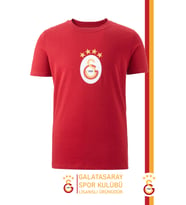 Galatasaray Orijinal Lisanslı Arma T-Shirt (Kırmızı)