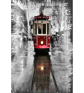 Retro Ahşap Duvar Posteri