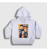 Presmono Unisex Çocuk Beyaz Team Karasuna Voleybol Anime Haikyu Kapüşonlu Sweatshirt 237840tt