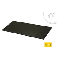 Rublex Kauçuk Soğuk Pres XFlex Black 50x100 cm 2 cm Profesyonel Soğuk Pres Kauçuk Zemin 1 Adet