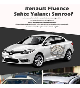 Renault Fluence Parlak Siyah Yalancı Çakma Sahte Sunroof