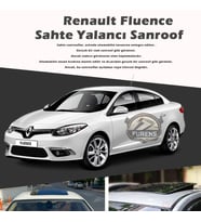 Renault Fluence Parlak Siyah Yalancı Çakma Sahte Sunroof