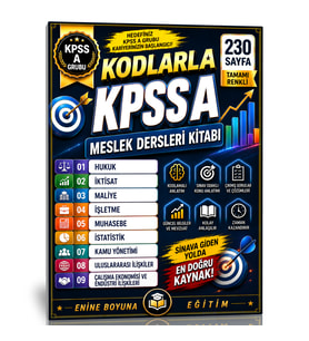 Kodlarla KPSS A Grubu Meslek Dersleri Kitabı (Tamamı Renkli)