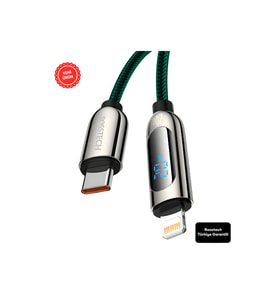 20w Usb-C To Lightning Dijital Ekranlı Hızlı Şarj Kablosu 1.2m (Rosstech Türkiye Garantili)