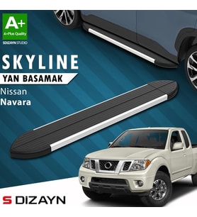 S-Dizayn Nissan Navara 2 Skyline Aluminyum Yan Basamak 203 Cm 2005-2015 A+ Kalite