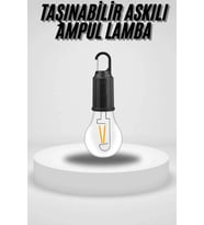Taşınabilir Askılı Ampul Kamp Lambası Askılı Type-C Şarjlı Bahçe Lambası