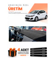 KİA RİO (2012-2018) Uyumlu Torpido Koruma Örtüsü Oto Kılıfı - Siyah