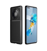 Huawei Mate 40 Pro Kılıf Esnek Soft Karbon Tasarım Legion Serisi (Siyah)