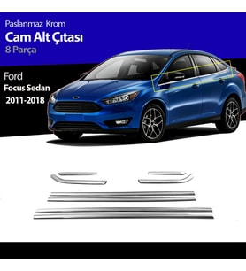 Ford Focus 3 Cam Alt Çıtası Kromu Nikelajı 2011-2018