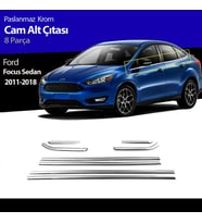 Ford Focus 3 Cam Alt Çıtası Kromu Nikelajı 2011-2018
