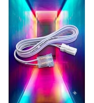 1 Metre 10 mm 2 Pinli Tek Renk Smd ve Cob Şerit LED Uzatma Voltaj Güç Kablosu