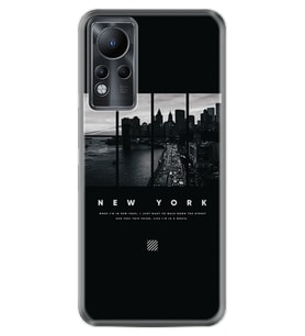 INFINIX Note 11 Pro Note 10 Hot 9 Play Kılıf Desemli Silikon New York 1612