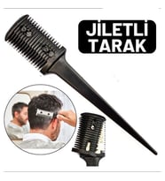 Jiletli Kırık Saç Sakal Düzletme İnceltme Tarağı
