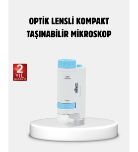 Taşınabilir Eğitim Mikroskobu 80x–200x Led Işıklı Ve Darbeye Dayanıklı