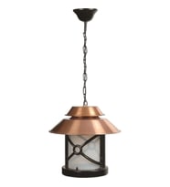 AVONNI BFE-68049-BKR-OP Kahverengi/Siyah Boyalı Dış Mekan Aydınlatma E27 Aluminyum Polikarbon Cam 30cm