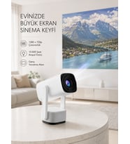 720p HD Projeksiyon Cihazı – Uzun Ömürlü Ampul, Canlı Renkler ve Evde Sinema Keyfi