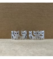 Kedi Desenli Gümüş Renk Ayarlanabilir Yüzük