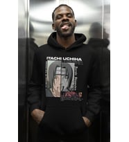 Itachi Uchiha Naruto Shippuden Baskılı Unisex Oversize Anime Karakter Hoodie