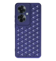 Newface Oppo Reno 11F Kılıf Petek Silikon Kapak - Lacivert