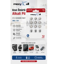 MaxyCell12 Adet Ag6 (370,371,LR921,LR69,SR920W) 1.5V Alkalin Düğme Pil