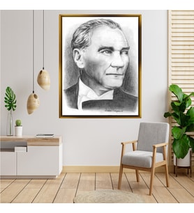 ÇERÇEVELİ ATATÜRK TABLO S416