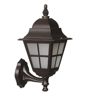 AVONNI BAP-68062-BSY-M1-OP Siyah Boyalı Dış Mekan Aydınlatma E27 Aluminyum Polikarbon Cam 25x18cm