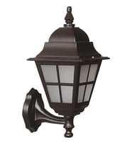 AVONNI BAP-68062-BSY-M1-OP Siyah Boyalı Dış Mekan Aydınlatma E27 Aluminyum Polikarbon Cam 25x18cm