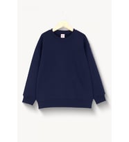 Çocuk Siyah Basic Sweatshirt - Yumuşak Pamuklu Kumaş 5639L (Lacivert)