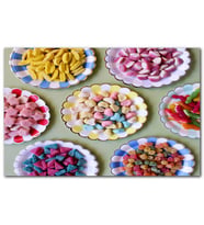 Cakatablo  Tabaklarda Renkli Yumuşak Jöle Şekerler MDF Tablo