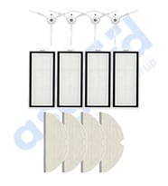 ROBOROCK Q5, Q5+, Q5 PRO,Q5 PRO+ UYUMLU 4 Yan Fırça 4 Filtre 4 Mop PKT-iasgf0000465