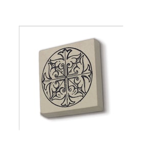 Bizans Dairesel Paneli Baskılı Taş Magnet 5X5