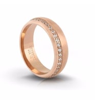 317L Çelik Lovering bayan alyans yüzük Lv425 (Rose)