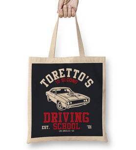 Fast And the Furious Torettos Driving School Bez Çanta Uzun Saplı