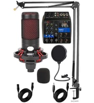 Midex CXN-30 Paket-2 +48V Mikserli Condenser Mikrofon Stand Seti